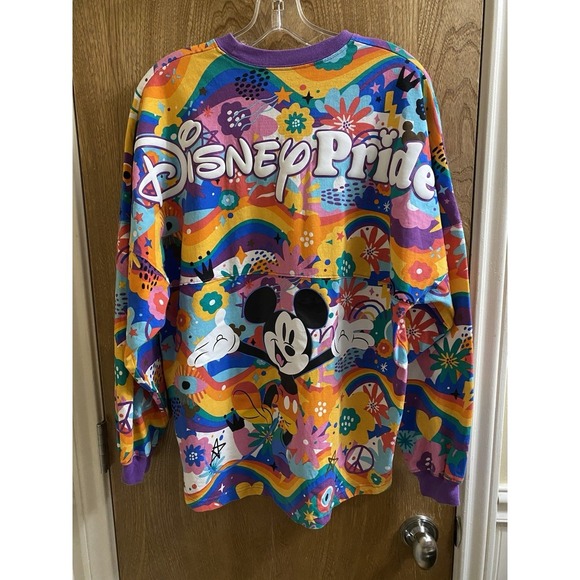 Disney Pride Mickey Mouse Spirit Jersey Size S Small LGBTQIA Disney World Colors - Picture 2 of 16
